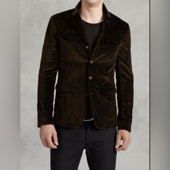 John Varvatos Collection velvet button front jacket. Size EU 48 USA 38 - Picture 3 of 14